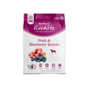 Nutrisource adulto pure vita pork & blueberry - 4lbs